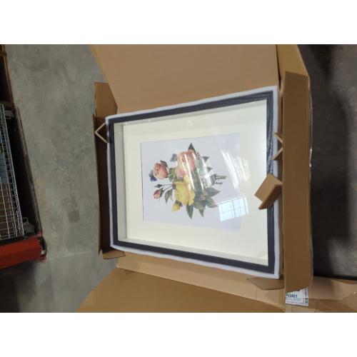 Black 16x20 EKMAX Shadow Box Frame in Black with Soft Linen Back - Composite Wood with Plexiglass for Wall and Tabletop