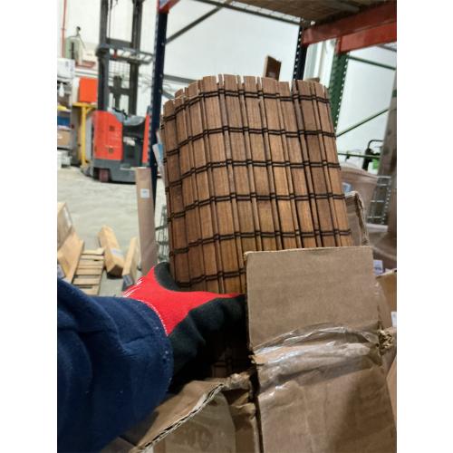 LazBlinds Cordless Blackout Bamboo Roman Shades, Room Darkening Blinds for Interior Windows, Thermal Insulated Roll Up Bamboo Blinds for Home & Patio, 20 W x 64 H, Penang Teak