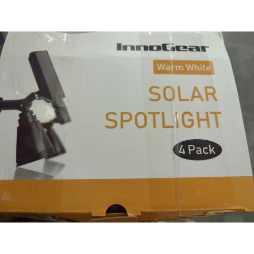 InnoGear Solar Lights for Outside, Solar Lights Outdoor Waterproof Solar Garden Yard Spot Lights Spotlight Pathway Landscape Lighting Wall Light Auto On/Off, Pack of 4 (Warm White) 4 Warm White