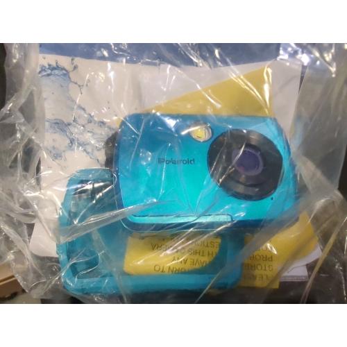 Polaroid IS048 Waterproof Instant Sharing 16 MP Digital Portable Handheld Action Camera, Teal