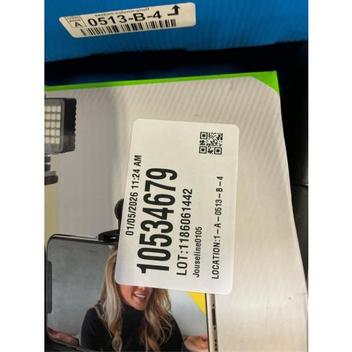 Digipower - Content Maker Essential Vlogging Kit with Light, Microphone, Tripod, and Remote. - Black