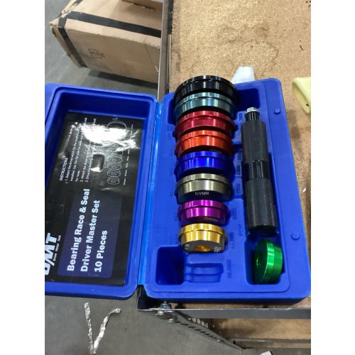 DASBET Bearing Race and Seal Driver Set, 10PCS Bearing Press Kit with Seal Driver and 9 Bearing Adapters Universal Seal Installer Bearing Driver Kit for Bearing Installation