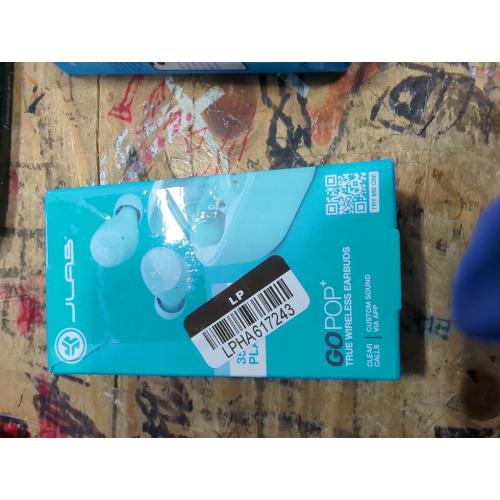 JLab Go Air Pop True Wireless Bluetooth Earbuds - Light Blue