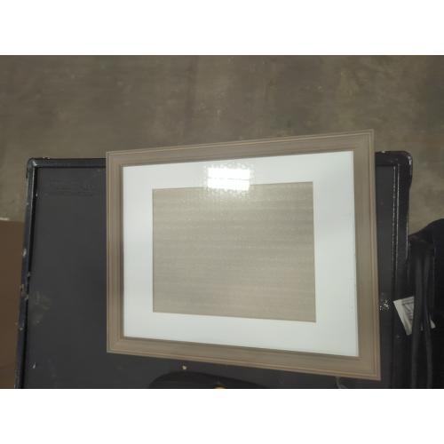 Amanti Art Picture Frame Matted to  Photo Frame, Mezzo Silver Wood Framing for your Wedding Photos, Family Pictures, Diploma, Certificate, Kids Art Gift for Mom or Poster Wall Decor