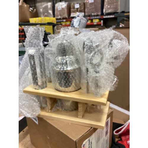 Cocktail Shaker Set, Mixology Bartender Kit 10-Piece Bar Tools Set with Stylish Bamboo Stand, Bar kit: Martini Shaker Muddler Jigger with All Essential Accessory Tools Gifts for Men Dad