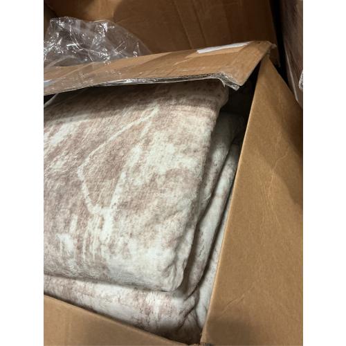 Area Rugs 9x12 Living Room: Large Vintage Living Room Rug with Non-Slip Backing Low Pile Rugs Soft Indoor Floor Thin Carpet Neutral Carpets for Bedroom Dining Room Farmhouse Nursery Brown/Cream