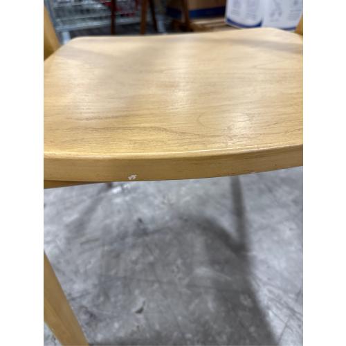 Lana Wood Armed Dining Chair Natural - Threshold™: Stained Hardwood, No Assembly, Modern Style - with scratches, see the pictures