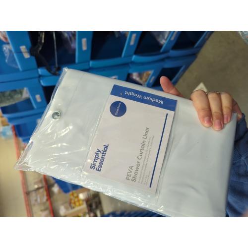 Simply Essential 70-Inch X 72-Inch Medium Weight PEVA Shower Curtain Liner in White