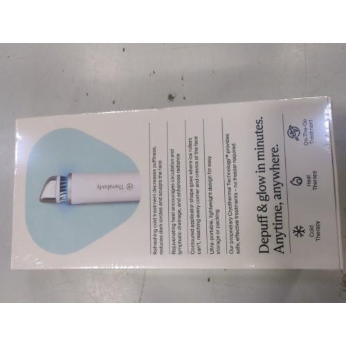 White Therabody TheraFace Depuffing Cold & Heat Facial Treatment Wand - White
