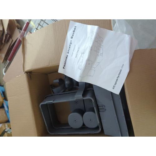 Poolside Storage Basket for Above Ground Pools, Above Ground Pool Accessories, Swimming Pool Storage Basket with Pool Cup Holder, Versatile Organization for Pool Accessories(1Pack)