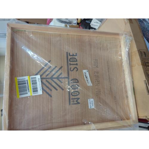Wooden Poster Picture Frame 24x36-100% Natural Eco Unfinished Solid Pine Wood with Deep Borders for Wall Mounting Photo Frame