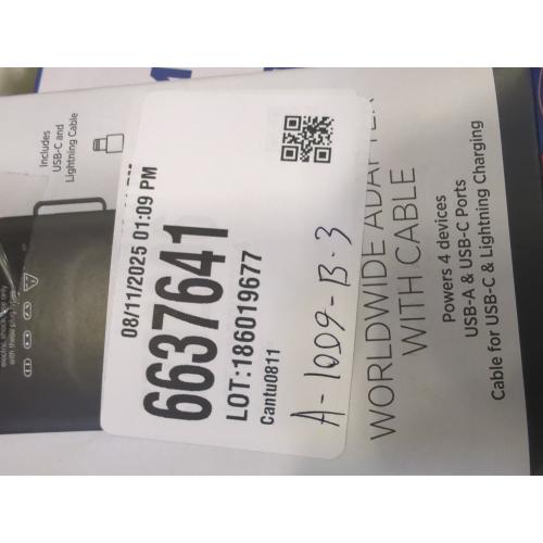 Travel Smart Does-It-All Adapter with Cables & USB-A & C Ports