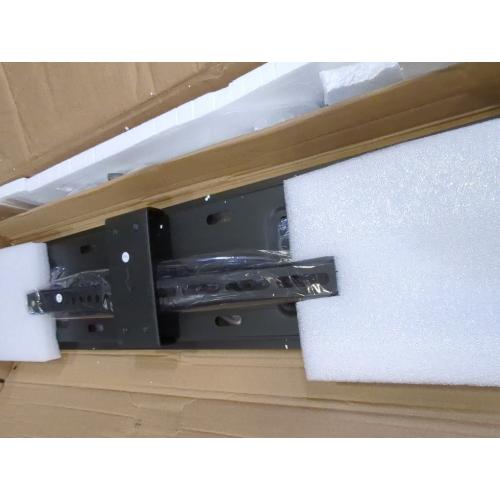 Black TV Stand With Ports and TV Mount