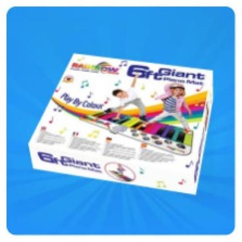 6 ft. Floor Piano Mat for Toddlers - Giant Piano Playmat,