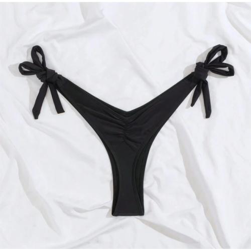 Holipick Bikini Bottoms for Women String Swim Bottom Adjustable Side Tie Bikini Bottom Low Rise Swimsuit Bottom - L