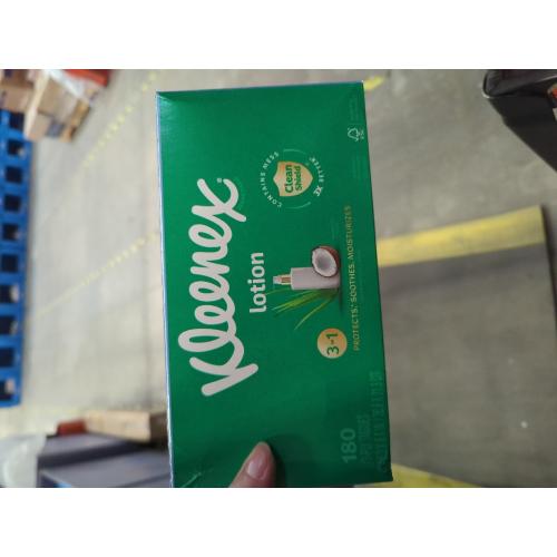 Kleenex Lotion Facial Tissues with Coconut Oil, 8 Flat Boxes, 180 Tissues Per Box, 3-Ply
