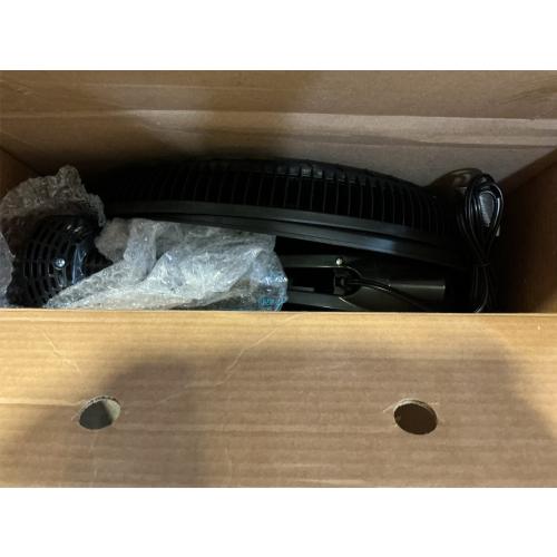 Cyclone Adjustable-Height 18 in. 3 Speed Black Oscillating Pedestal Fan with Programmable Timer and Remote Control