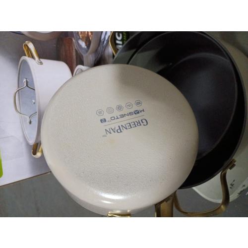 GreenPan Jewel Pro 11-Piece Cookware Set Hard Anodized Nonstick Taupe - CLEAN