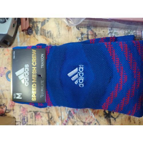Size M...Adidasd Men Agron Speed Mesh Team Crew Socks