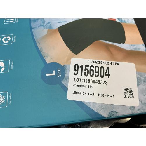 Comfytemp Knee Ice Pack Wrap for Swelling, Reusable Freeze Sleeve for Pain Relief, Gel Ice Pack for Injury, Meniscus Tear Knee Brace, Knees Compression Sleeve, Cold & Hot Therapy, Get Well Gift -L