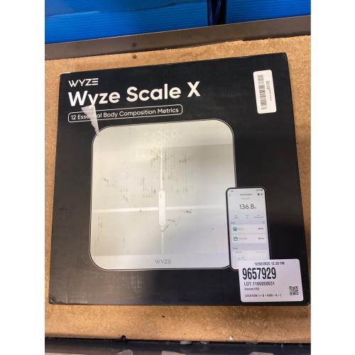 WYZE Smart Scale X, Digital Bathroom Scale, 400 lb, White