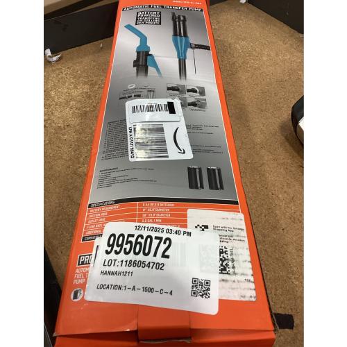 Fuel Pump, Battery Portable Transfer Pump, Operated Siphon Pump With Removable Filter 2.6 GPM, Waterproof Switch, No Assembly Required, For Gas, Fuel, Water, Multi-Use Transfer Pump