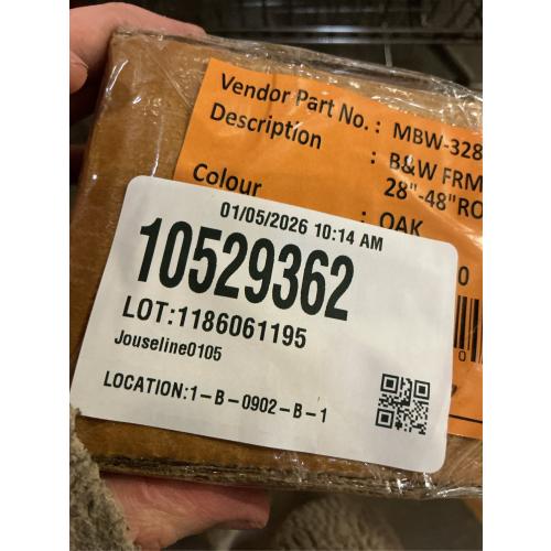 Bee & Willow Selah 28-Inch to 48-Inch Adjustable Curtain Rod Set in Oak