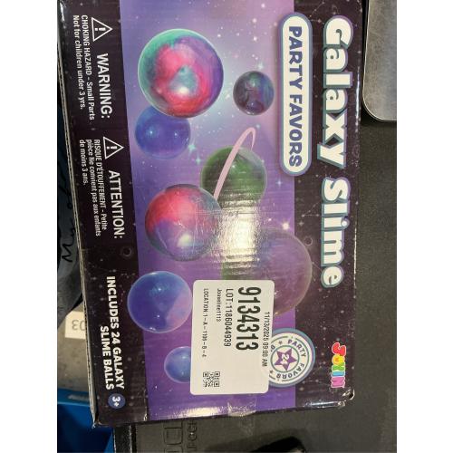 JOYIN Slime Party Favors, 24 Pack Galaxy Slime Ball - Stretchy, Non-Sticky, Mess-Free, Stress Relief, and Safe - Toys for Girls and Boys - Classroom Reward, Party Supplies