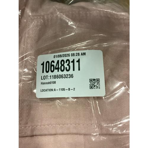 Kawaii Gothic Casual Style High Waisted Straight Wide Leg Ribbons Trim Pink Denim Pants XL or 32-4