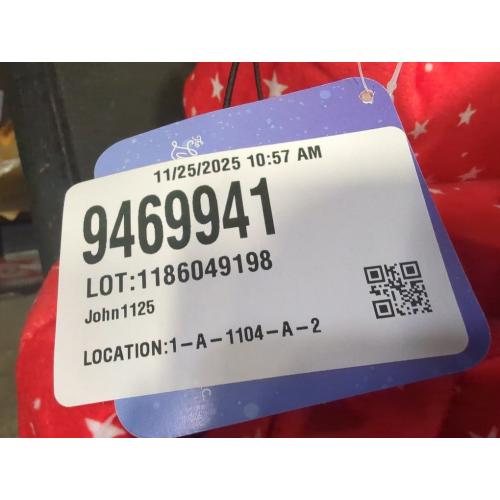 Size 5-6 Color red The Elf on the Shelf slippers