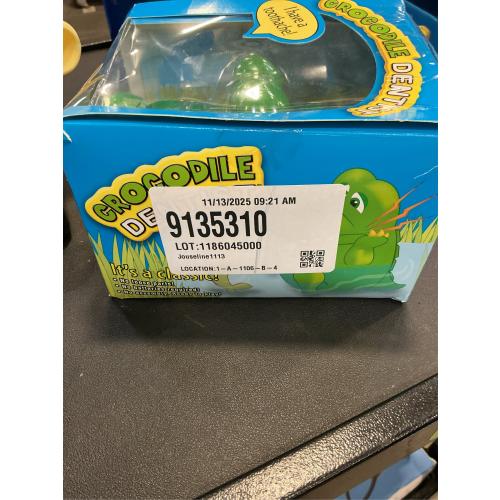 Crocodile Dentist by Winning Moves Games USA, Press Your Luck No Loose Parts Self Contained Game for 1 to 4 Players, Ages 4