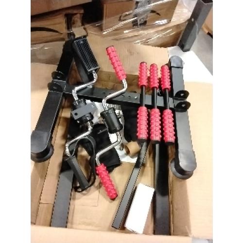 Pedal Exerciser Bike, Hand Arm Leg and Knee Peddler Adjustable Fitness Equipment for Seniors w/LCD Screen Display, Home Pedal Exercise Bike for Total Body, Black