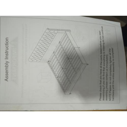 King Bed Frame Cream With Side Studs