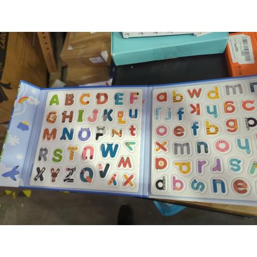 Magnetic Letters Alphabet ABC Magnets Uppercase Lowercase Letters Matching Puzzle Book Educational Preschool Learning Spelling Games Toy for Toddlers Kids 3 4 5 Years Old