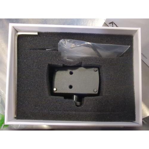 ADE RD3-006x Green Dot   D1 Rear Optic Mounting Plate/Adapter for All Glock (Non-MOS, Non-Aftermarket Slide) Standard Models,Canik TP9SF,Taurus GX4,TX22 GEN2,G3C,G3 with Factory Steel Sights Pistol
