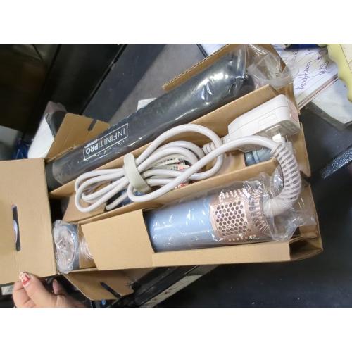 INFINITIPRO by CONAIR DigitalAIRE Multi Hair Styler, Air Styling System for Curls, Waves, Blowouts & Volume, 4 Attachments to Personalize Your Look Plus Storage Bag, Light Blue