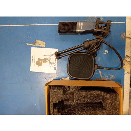 Podcast Microphone, USB Computer Microphone, Cardioid Condenser PC Mic with Tripod Stand and Pop Filter for Podcasting, Streaming, Vocal Recording, Compatible with PC & Laptop, PS4/5 - Walmart.com