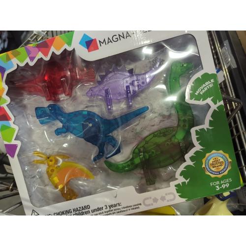 5pcs MAGNA-TILESA  MAGNA-TILES Dinos 5-Piece Magnetic Construction Set, Ages 3  - Multi