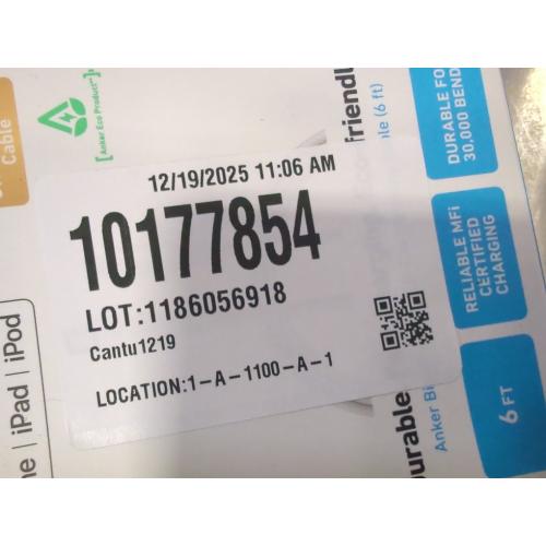 Anker 6' Bio-Braided Lightning to USB-C ECO Friendly Fast Charging Cable - White