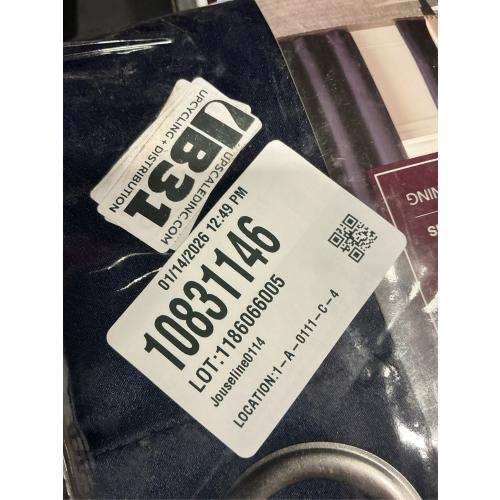 Thermapanel Midnight Solid Polyester 37 in. W x 84 in. L Room Darkening Single Grommet Top Curtain Panel