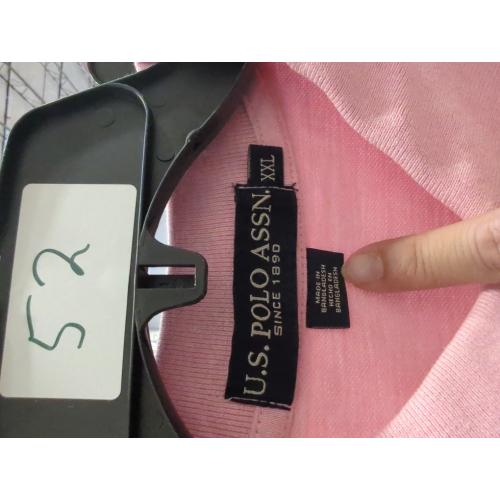 U.S. Polo Assn. Men's Standard Solid Interlock Shirt, Pink Sunset Heather,   Size XXL