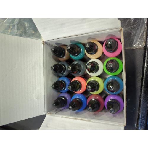 30ml Bottles of Airbrush Paint, 16 Colors Airbrush Paint Set, Water Based Air Brush Paints, Ready to Spray, Air Brush Painting Set, 30ml/Bottle