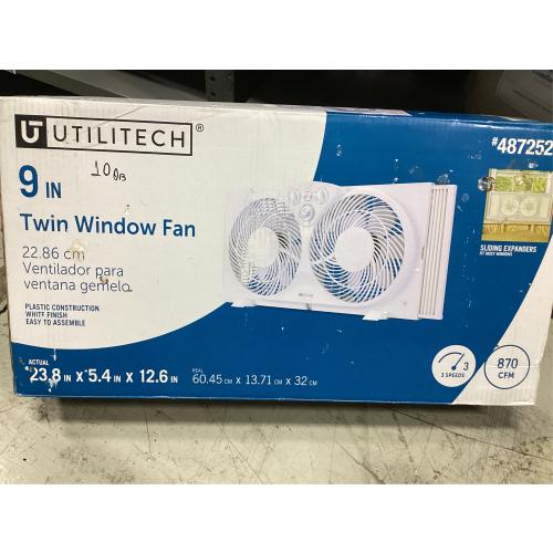 Utilitech 9in Reversible Window Fan