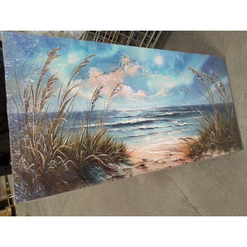 hyidecorart Wall Art For Living Room Wall Decor For Bedroom Bathroom Decoration Sunshine Ocean Scenery Painting Blue Sea Waves Wall Pictures Office Modern Canvas Prints Artwork Aesthetic Home Decor