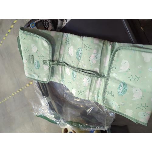 BabbleRoo Baby Changing Pad - Comfortable Portable Changing Pad, Compact, Fits in Any Diaper Bag - Lightweight and Soft with Cute Designs, Convenient Pockets, Extra Head Support – Sage Green Birdy