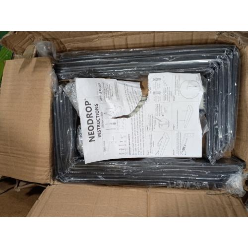 12-Pack 12 Inch Heavy Duty Shelf Brackets, Premium Floating L Bracket for Wall, Kitchen, Mantel Shelves Support | Quarter Inch (1/4) Thick | Black Powder Coated Steel