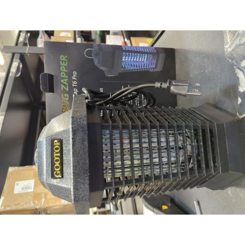 Black Zap T6 Pro GOOTOP Bug Zapper Outdoor, Mosquito Zapper, 3 Prong Plug in Electric Fly Zapper, Mosquito Killer, Fly Traps, Flying Insects Zapper Indoor Outdoor 90-130V, 4200V, ABS Plastic Outer (Black)