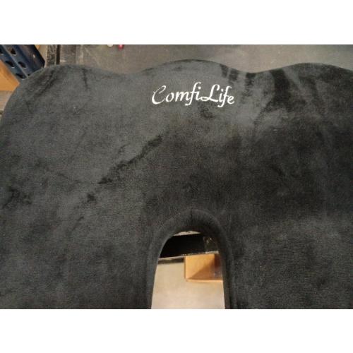 ComfiLife Doctor Recommended Seat Cushion - Premium Gel & Memory Foam Office Chair, Car Seat, Lifting Cushion - Chair Cushions for Back & Sciatica Relief - Seat Cushions for Office & Desk (Black)