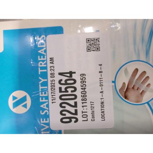 3pk SlipX Solutions Adhesive Anti-Slip Safety Treads, Non Slip Shower Stickers, Reliable Grip for Bathtubs, Showers, Pools, Boats, Stairs & More, Safety Stickers (36ct 7.5” x 0.75”, Clear)