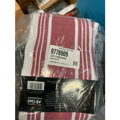 All-Clad Striped Dual Kitchen Towel in Chili